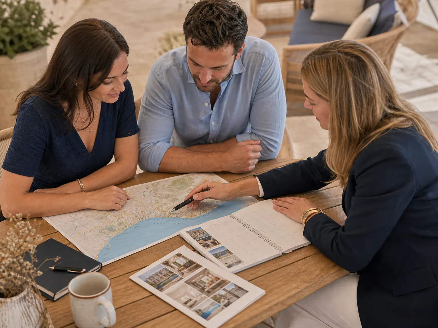 A local coordinator planning a personalised Costa Blanca itinerary with clients